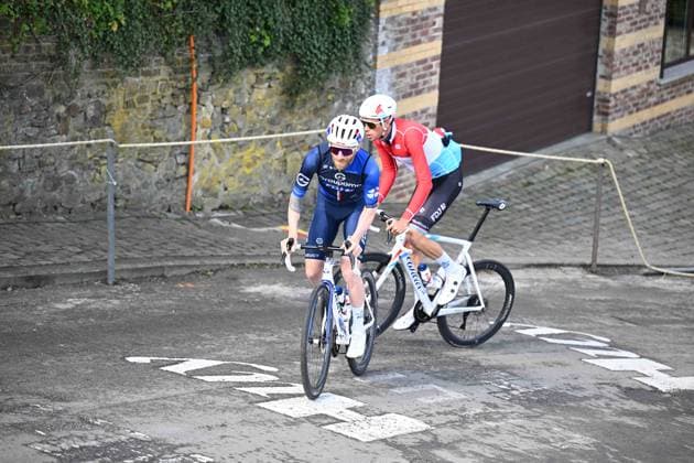22-04-2025 Allenamento Fleche Wallonne 2025; 2025, Groupama - Fdj; Pacher, Quentin; Geniets, Kevin; Huy; 