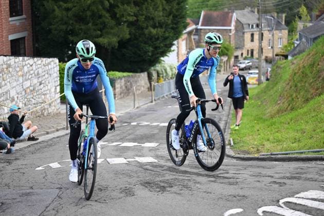 22-04-2025 Allenamento Fleche Wallonne 2025; 2025, Decathlon - Ag2r La Mondiale; Huy; 