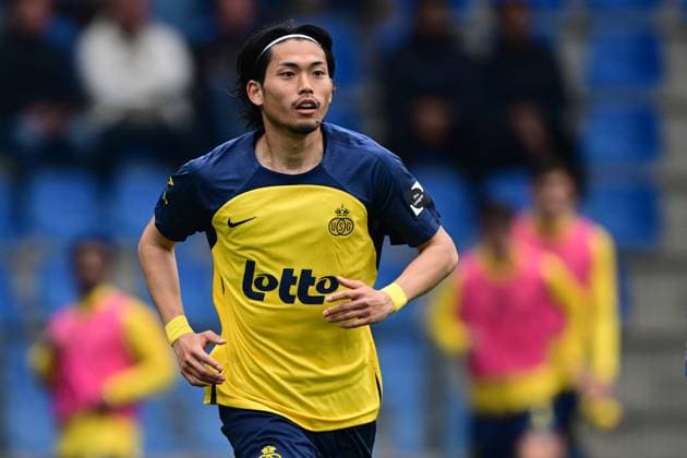 GENK - Koki Machida of Royale Union Saint Gilloise during the playoffs for the championship in the Belgian Jupiler Pro League between KRC Genk - Royale Union Saint Gilloise at the Cegeka Arena on April 20, 2025 in Genk, Belgium. ANP Hollandse Hoogte KRC Genk v Royale Union Saint Gilloise 2024 25 xVIxANPxSportx xGerritxvanxKeulenxIVx 525043597 originalFilename: 525043597.jpg