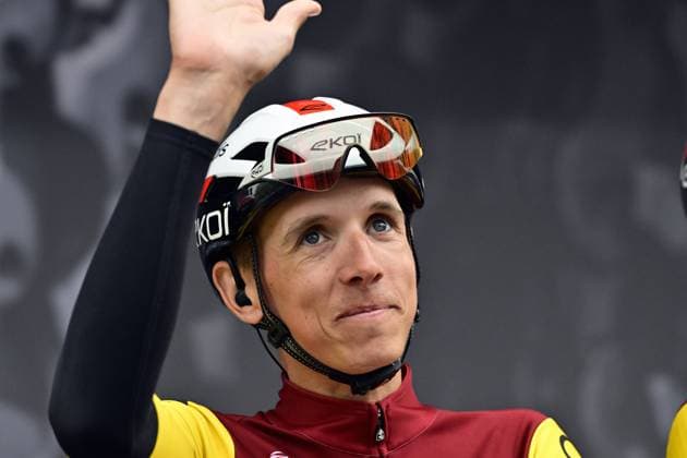 Belgian Dylan Teuns of Cofidis pictured at the start of the men s race of the La Fleche Wallonne , one day cycling race (Waalse Pijl - Walloon Arrow), 205,2 km from Ciney to Huy, Wednesday 23 April 2025. DIRKxWAEM  x121619404x