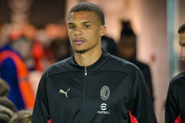 Milan s Malick Thiaw portrait during Udinese Calcio vs AC Milan, Italian soccer Serie A match in Udine, Italy, April 11 2025  Copyright: xAlessioxMarini IPAxSportx xipa-agency.netx xx IPA_56803590 IPA_Agency_IPA56803590
