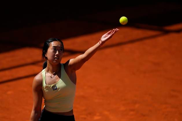 Mutua Madrid Open - Previews Ann Li in action during the match between the Belarusian Aliaksandra Sasnovich and the American Ann Li of the Mutua Madrid Open 2025, ATP, Tennis Herren Masters 1000 and WTA, Tennis Damen 1000, tournament celebrates at Caja Magica on April 23, 2025 in Madrid, Spain. Madrid Spain  Copyright: xJosexBretonx originalFilename:bretonhernandez-mutuamad250423_nptaB.jpg