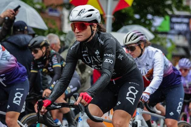 Cycling UCI World Tour Women Elite La Fleche Wallonne Femmes on 23 04 2025 in Huy Elisa Longo Borghini UAE ADQ xJRx