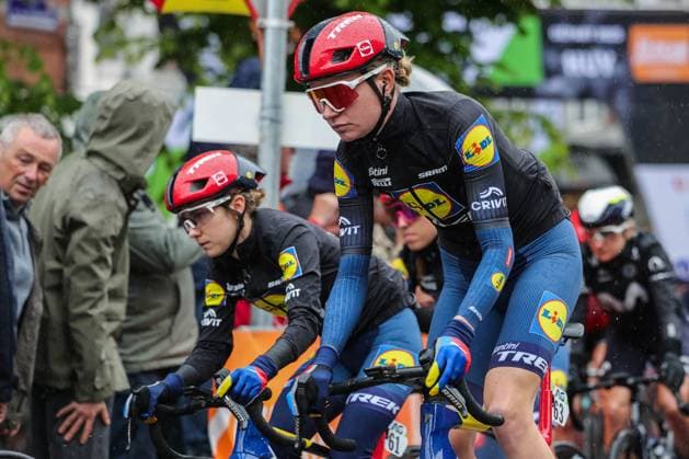Cycling UCI World Tour Women Elite La Fleche Wallonne Femmes on 23 04 2025 in Huy Riejanne Markus Lidl Trek xJRx