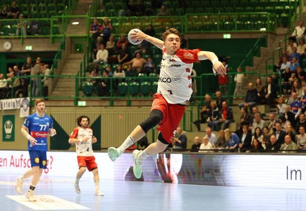 f l Johannes Wasielewski Bergischer HC 77 , Tim Matthes HBW Balingen Weilstetten 04 ,Elias Huber HBW Balingen Weilstetten 07 , Bergischer HC 06 vs HBW Balingen Weilstetten, Handball, 2 HBL, Season 2024 2025, 23 04 2025 Bergischer HC 06 vs HBW Balingen Weilstetten, Handball, 2 HBL, Season 2024 2025, 23 04 2025 Wuppertal Copyright: xEibner-Pressefoto ThomasxStoeckex EP_TSR