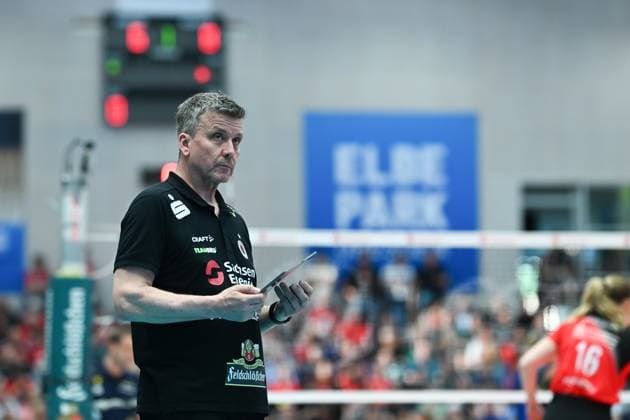 Alexander Waibl Head Coach Dresdner SC Dresdner SC vs SSC Palmberg Schwerin, 1 Volleyball Bundesliga Women, Season 2024 2025, 23 04 2025 Dresdner SC vs SSC Palmberg Schwerin, 1 Volleyball Bundesliga Women, Season 2024 2025, 23 04 2025 Dresden Copyright: xEibner-Pressefoto xHoepnerx EP_PHR