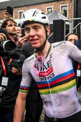 La Fleche Wallonne 2025 cycling race HUY, BELGIUM - APRIL 23 : Pogacar Tadej (SLO) of UAE Team Emirates - XRG wins the Men Elite UCI 1.Pro 89th A.S.O. La Fleche Wallonne cycling race with start in Ciney and finish in Huy (205,2 km) on April 23, 2025 in Huy, Belgium, 23 04 2025 Huy Belgium  Copyright: xVincentxKalutx