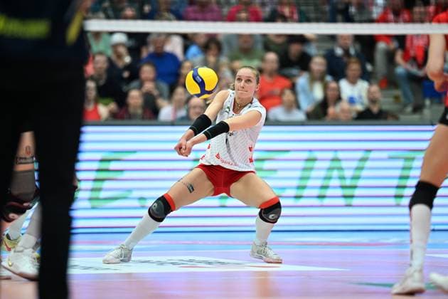 Patricia Nestler Dresdner SC, 1 Dresdner SC vs SSC Palmberg Schwerin, 1 Volleyball Bundesliga Women, Season 2024 2025, 23 04 2025 Dresdner SC vs SSC Palmberg Schwerin, 1 Volleyball Bundesliga Women, Season 2024 2025, 23 04 2025 Dresden Copyright: xEibner-Pressefoto xHoepnerx EP_PHR