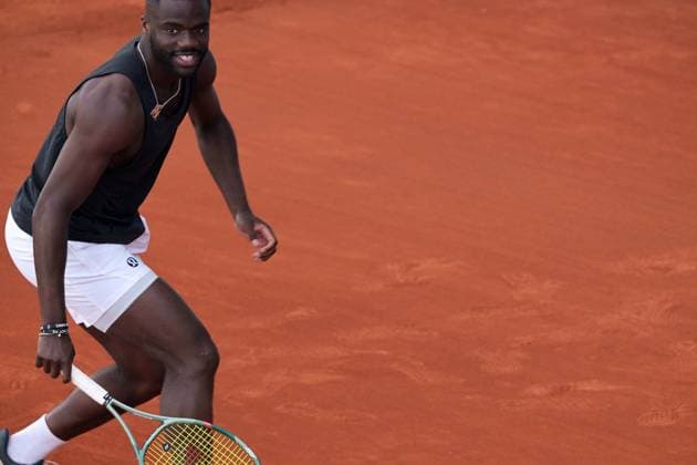 April 24, 2025, Madrid, Madrid, Spain: The American tennis player FRANCES TIAFOE is training on Day Four of the Mutua Madrid Open at La Caja Magica. Madrid Spain - ZUMAd308 20250424_zsp_d308_019 Copyright: xJuanxCarlosxLucasx