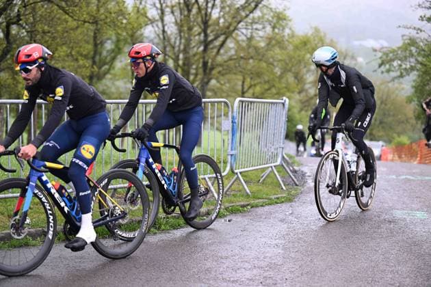 24-04-2025 Allenamento 2 Liegi Bastogne Liegi 2025; 2025, Lidl - Trek; Nys, Thibau; La Redoute; 