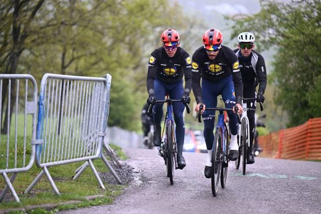 24-04-2025 Allenamento 2 Liegi Bastogne Liegi 2025; 2025, Lidl - Trek; Nys, Thibau; Bernard, Julien; La Redoute; 