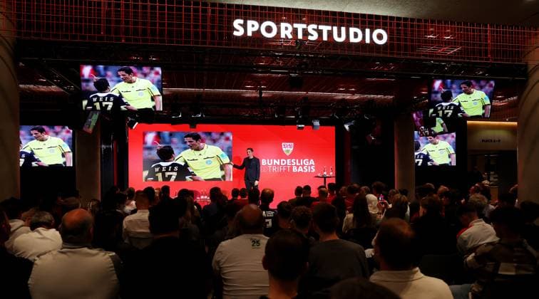 BAU 24 04 2025 Stuttgart Football Talk Format Bundesliga meets Basis , Feature Overview Referee Deniz Aytekin
