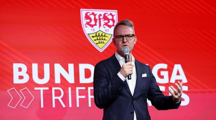 BAU 24 04 2025 Stuttgart Football Talk Format Bundesliga meets Basis , Chairman of the Board Alexander Wehrle