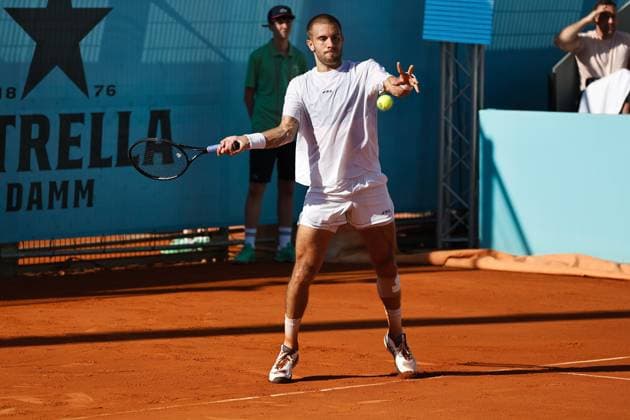 Borna Coric (CRO), APRIL 24, 2025 - Tennis : Borna Coric during singles round of 128 match against Matteo Arnaldi on the ATP, Tennis Herren tour Masters 1000 tournaments Mutua Madrid Open tennis tournament at the Caja Magica in Madrid, Spain. Noxthirdxpartyxsales  (288548738)