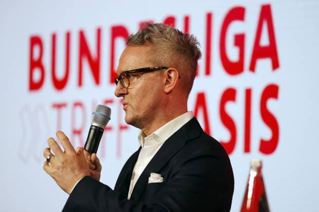 24 04 25 Talk Format Bundesliga meets Basis Germany, Stuttgart, 24 04 2025, Football, Bundesliga, VfB Stuttgart, Talk Format Bundesliga meets Basis Alexander Wehrle CEO VfB Stuttgart