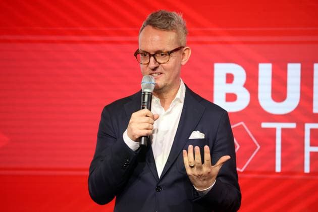 24 04 25 Talk Format Bundesliga meets Basis Germany, Stuttgart, 24 04 2025, Football, Bundesliga, VfB Stuttgart, Talk Format Bundesliga meets Basis Alexander Wehrle CEO VfB Stuttgart