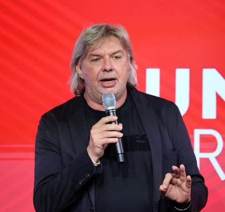 24 04 25 Talk Format Bundesliga meets Basis Germany, Stuttgart, 24 04 2025, Football, Bundesliga, VfB Stuttgart, Talk Format Bundesliga meets Basis Ronny Zimmermann First Vice President DFB