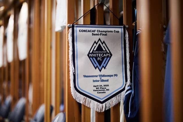 RECORD DATE NOT STATED Concacaf Champions Cup 2025 Vancouver Whitecaps vs Inter Miami - SFI Flag of Vancouver during the Semi-Finals first leg match between Vancouver Whitecaps and Inter Miami as part of the CONCACAF Champions Cup 2025, at BC Place Stadium on April 24, 2025 in Vancouver, Canada. VANCOUVER COLUMBIA BRITANICA CANADA  Copyright: xFletcherxWoldx 20250424204955_CCC_2025_SFI_VAN_MIA_VANCOUVER10