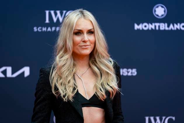 2025 Laureus World Awards Madrid Lindsey Vonn attends the red carpet at the 2025 Laureus World Sport Awards at Palacio De Cibeles on April 21, 2025 in Madrid, Spain. Madrid Palacio de Cibeles Madrid Spain Copyright: xAlbertoxGardinx AGardin_20250421_Laureus_Awards_2120