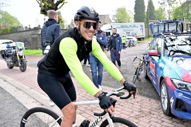 Liege Bastogne Liege 2025 Training 25 04 2025 Liege, Belgium - April 25 : Gilbert Philippe (BEL) former rider pictured during a training session prior to the 111 edition of Liege Bastogne Liege a cycling race of 252 kms with start in Liege and finish in Liege on April 25, 2025 in Liege, Belgium, 24 04 2025 ( Motordriver Guy De Vuyst - Liege Belgium  Copyright: xSesx