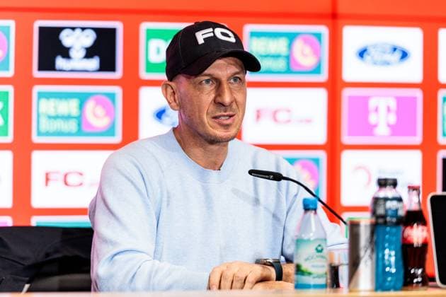 1 FC Köln Press Conference 25 04 2025 Gerhard Struber Coach 1 FC Köln Press Conference 1 FC Köln Köln, RheinEnergiestadion, 25 04 2025 Copyright: xBEAUTIFULxSPORTS Wunderlx