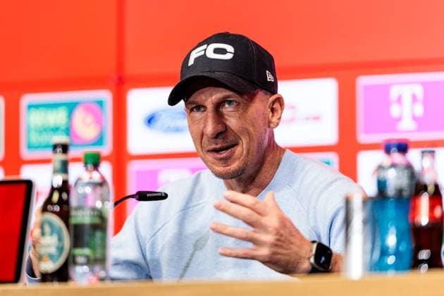 1 FC Köln Press Conference 25 04 2025 Gerhard Struber Coach 1 FC Köln Press Conference 1 FC Köln Köln, RheinEnergiestadion, 25 04 2025 Copyright: xBEAUTIFULxSPORTS Wunderlx