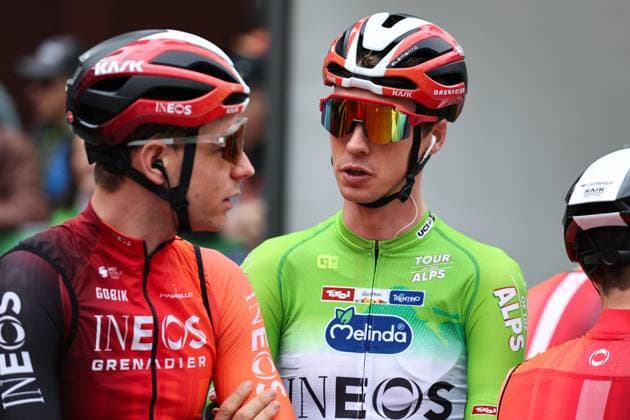 CYCLING - Tour of the Alps 2025 LIENZ,AUSTRIA,25.APR.25 - CYCLING - Tour of the Alps, stage 5, Lienz - Lienz. Image shows Thymen Arensman (NED Ineos Grenadiers).  GEPAxpictures xDavidxGeieregger