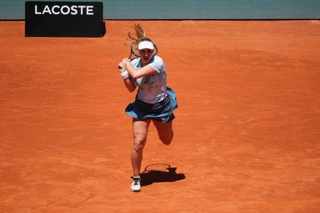 Aryna Sabalenka vs Anna Blinkova Mutua Madrid Open at La Caja Magica on 5April 2, 2025 in Madrid, Spain Cordon Press 