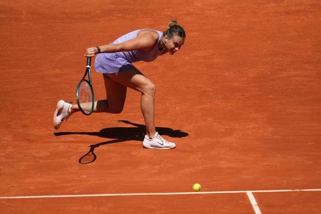 Aryna Sabalenka vs Anna Blinkova Mutua Madrid Open at La Caja Magica on 5April 2, 2025 in Madrid, Spain Cordon Press 