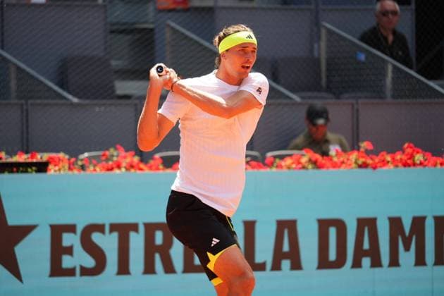 Alexander Zverev VS Roberto Bautista Mutua Madrid Open at La Caja Magica on April 25, 2025 in Madrid, Spain Cordon Press Cordon Press 