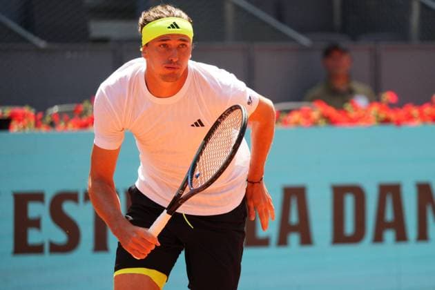 Alexander Zverev VS Roberto Bautista Mutua Madrid Open at La Caja Magica on April 25, 2025 in Madrid, Spain Cordon Press Cordon Press 