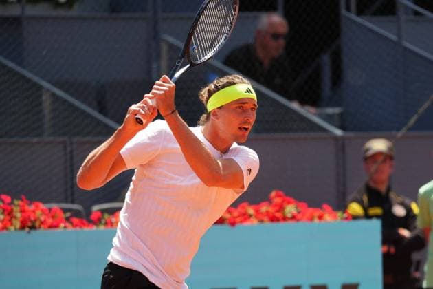 Alexander Zverev VS Roberto Bautista Mutua Madrid Open at La Caja Magica on April 25, 2025 in Madrid, Spain Cordon Press Cordon Press 