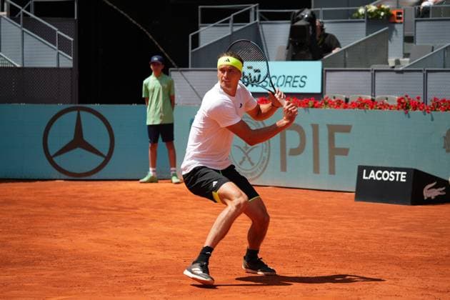 Alexander Zverev VS Roberto Bautista Mutua Madrid Open at La Caja Magica on April 25, 2025 in Madrid, Spain Cordon Press Cordon Press 