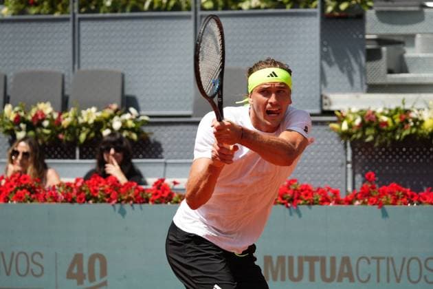 Alexander Zverev VS Roberto Bautista Mutua Madrid Open at La Caja Magica on April 25, 2025 in Madrid, Spain Cordon Press Cordon Press 