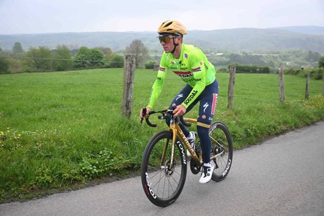 25-04-2025 Allenamento 2 Liegi Bastogne Liegi 2025; 2025, Soudal - Quick Step; Evenepoel, Remco; La Redoute; 