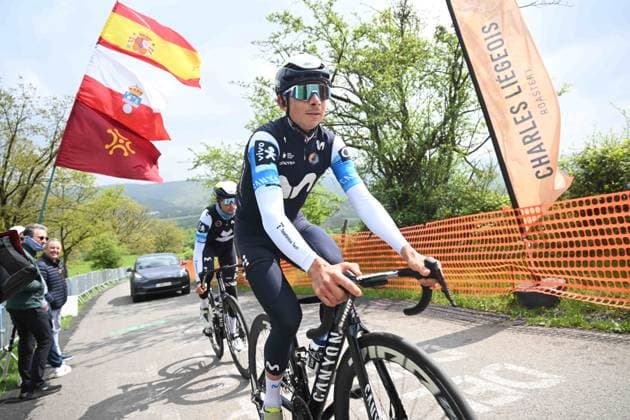25-04-2025 Allenamento 2 Liegi Bastogne Liegi 2025; 2025, Movistar; Formolo, Davide; La Redoute; 