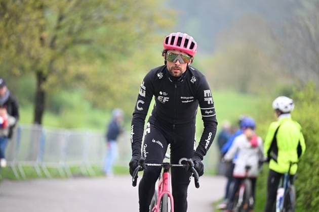 25-04-2025 Allenamento 2 Liegi Bastogne Liegi 2025; 2025, Ef Education - Easypost; Healy, Ben; La Redoute; 