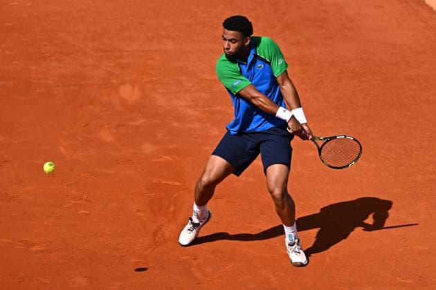 Mutua Madrid Open Men - Spain Arthur Fils (FRA) during his first round match at the Mutua Madrid Open in Madrid, Spain, on April, 25, 2025. Photo by Corinne Dubreuil ABACAPRESS.COM Madrid Spain  Copyright: xDubreuilxCorinne ABACAx