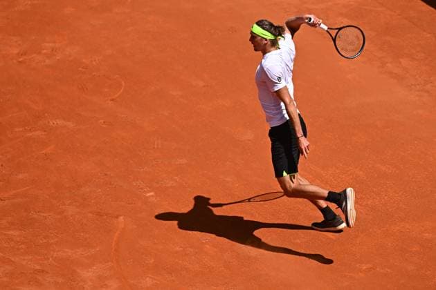 Mutua Madrid Open Men - Spain Alexander Zverev (GER) during his first round match at the Mutua Madrid Open in Madrid, Spain, on April, 25, 2025. Photo by Corinne Dubreuil ABACAPRESS.COM Madrid Spain  Copyright: xDubreuilxCorinne ABACAx