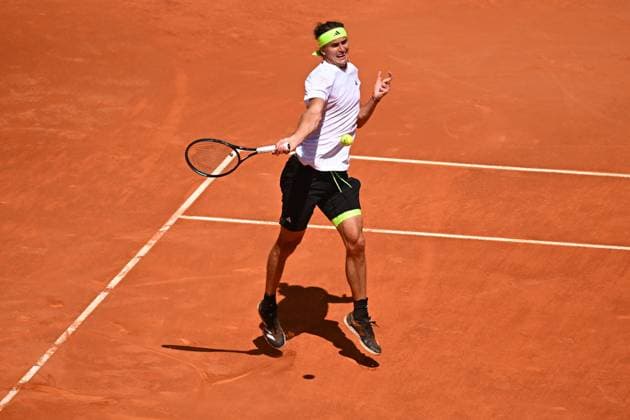 Mutua Madrid Open Men - Spain Alexander Zverev (GER) during his first round match at the Mutua Madrid Open in Madrid, Spain, on April, 25, 2025. Photo by Corinne Dubreuil ABACAPRESS.COM Madrid Spain  Copyright: xDubreuilxCorinne ABACAx