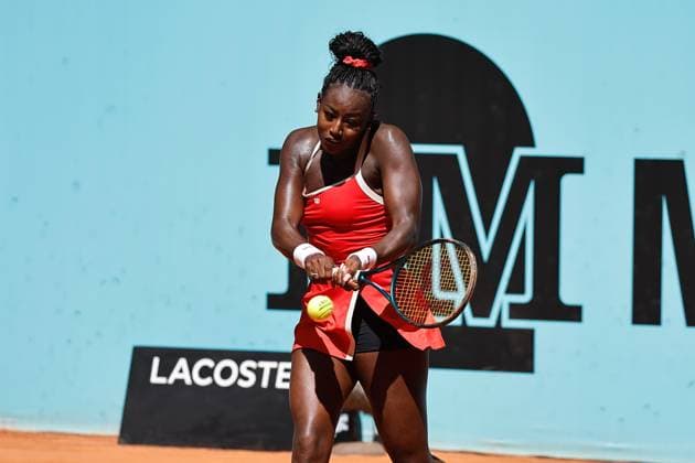 Alycia Parks (USA), APRIL 25, 2025 - Tennis : Alycia Parks during singles round of 64 match against Daria Kasatokina on the WTA, Tennis Damen tour 1000 tournaments Mutua Madrid Open tennis tournament at the Caja Magica in Madrid, Spain. Noxthirdxpartyxsales  (288634328)