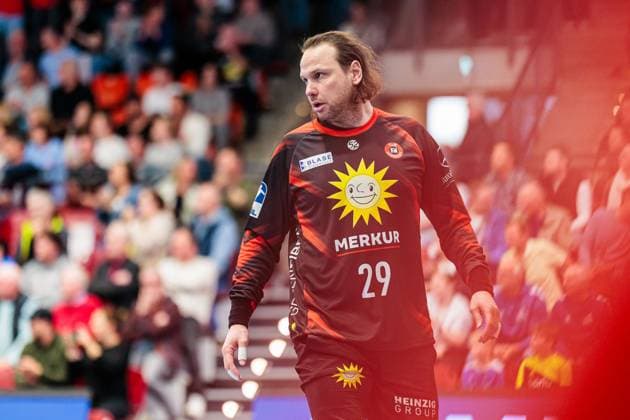 Nikolas Katsigiannis TuS N Luebbecke, 01 GER, TuS N Luebbecke vs TV 05 07 Huettenberg, Handball, 2 Bundesliga, 29 Matchday, Season 2024 2025, 25 04 2025 GER, TuS N Luebbecke vs TV 05 07 Huettenberg, Handball, 2 Bundesliga, 29 Matchday, Season 2024 2025, 25 04 2025 Luebbecke Copyright: xEibner-Pressefoto JanxRollingerx EP_JSK