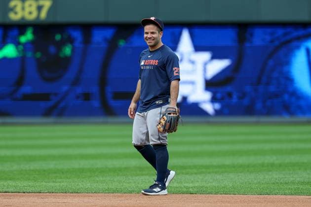 MLB, Baseball Herren, USA 2025: Astros Vs Royals APR 25 April 25, 2025: Houston Astros second baseman Jose Altuve (27) is seen during pre-game warmups before a game against the Kansas City Royals at Kauffman Stadium in Kansas City, MO. David Smith CSM (Credit Image: Â David Smith Cal Media) Kansas City Mo United States of America EDITORIAL USE ONLY Copyright: xx ZUMA-20250425_zma_c04_002.jpg DavidxSmithx csmphotothree378164