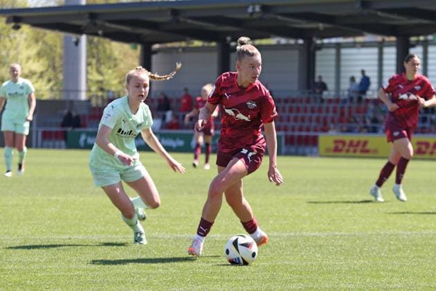 1 Bundesliga Women RB Leipzig vs SGS Essen, 26 04 25 Marlene Müller 27, RB Leipzig Soccer, Google Pixel Women Bundesliga, Season 2024 2025, 20 Matchday RB Leipzig vs SGS Essen on 26 04 25, RB Academy Cottaweg DFB REGULATIONS PROHIBIT ANY USE OF PHOTOGRAPHS AS IMAGE SEQUENCES AND OR QUASI VIDEO Copyright: xBEAUTIFULxSPORTS JanxKaeferx