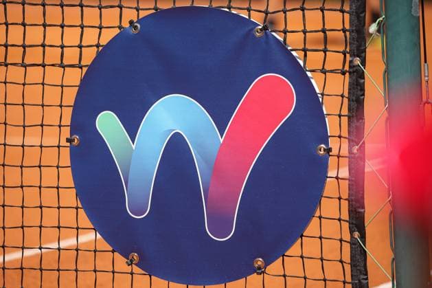 Logo of Itf Women International tennis tournaments WTA, Tennis Damen during W75 Chiasso , Italian event in Chiasso, Italy, April 25 2025  Copyright: xRobertaxCorradin IPAxSportx xipa-agency.netx xx IPA_56910696 IPA_Agency_IPA56910696