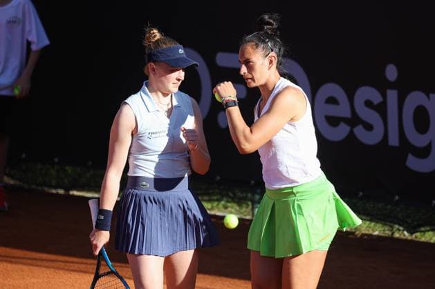 Susan Bandecchi and Celine Naef during W75 Chiasso , Italian event in Chiasso, Italy, April 25 2025  Copyright: xRobertaxCorradin IPAxSportx xipa-agency.netx xx IPA_56910732 IPA_Agency_IPA56910732