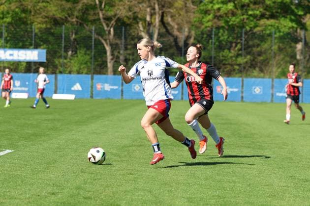 Soccer I Women I Season 2024 2025 I 2 Bundesliga I 23 Matchday I Hamburger SV FC Ingolstadt 04 I 26 04 2025 Amelie Woelki 27, Hamburger SV Hamburg Am Volksparkstadion Hamburg Germany Copyright: xLobeca VivianxPfaffx