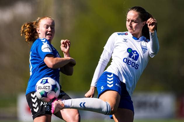 250426 Camilla Linberg of Kolbotn during the Toppserien football match between Kolbotn and Lyn on April 26, 2025 in Oslo Photo Marius Simensen BILDBYRAN Cop 238 bbeng dam football fotball fotboll kolbotn lyn tfk toppserien  Copyright: MARIUSxSIMENSEN BB250426BB344