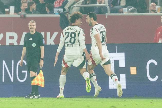 2 Soccer Bundesliga Fortuna Düsseldorf 1895 1 FC Nuremberg 26 04 2025 Cheers for 0 2 by Mahir Emreli 1 FC Nuremberg, 30 2 Soccer Bundesliga, Fortuna Düsseldorf 1895 1 FC Nuremberg, Düsseldorf, Merkur Spiel Arena on 26 04 2025 DFL REGULATIONS PROHIBIT ANY USE OF PHOTOGRAPHS AS IMAGE SEQUENCES AND OR QUASI VIDEO Copyright: xBEAUTIFULxSPORTS Wunderlx