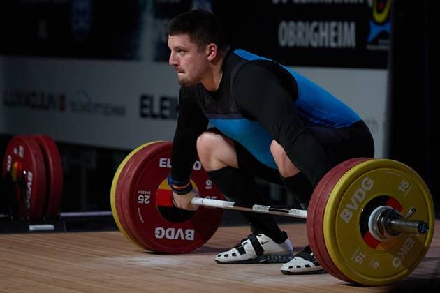 Josef Kolar Chemnitzer AC Reissen GER, German Team Weightlifting Championships, German Weightlifting Final, German Team Championships, 1 Bundesliga, 2024 2025 season, 26 04 2025 GER, German Team Weightlifting Championships, German Team Weightlifting Final, German Team Championships, 1 Bundesliga, 2024 2025 season, 26 04 2025 Heidelberg Copyright: xEibner-Pressefoto GeraldxOelze-dexStoppanyx EP_ODS